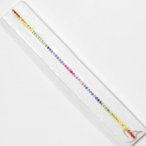 Pedras preciosas de Safira Multicolorido natural de 5.06 ct, Redondo, VS