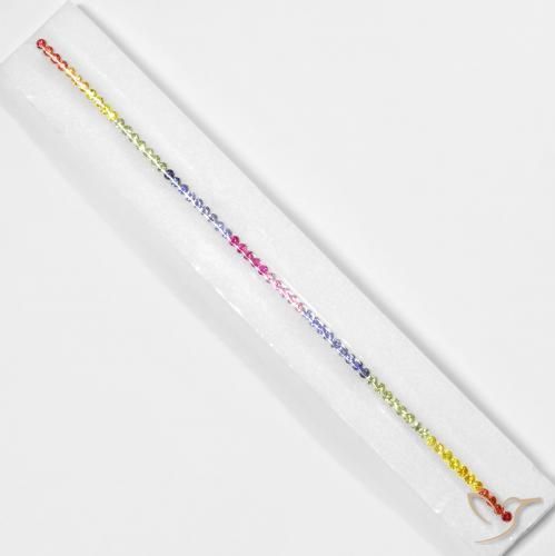 5.63ctw Natural Multicolorido Safira, Redondo, VS