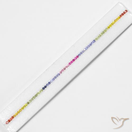 5.43ctw Natural Multicolorido Safira, Redondo, VS