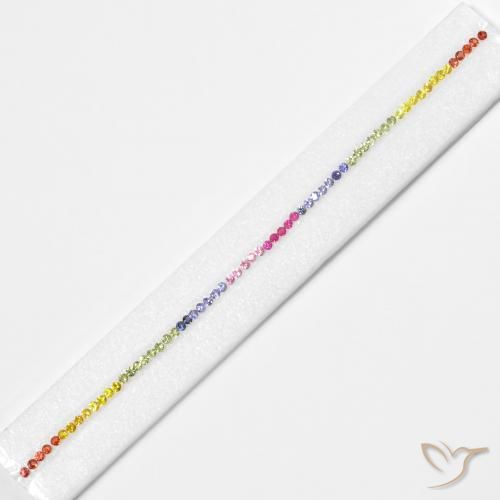 5.27ctw Natural Multicolorido Safira, Redondo, VS