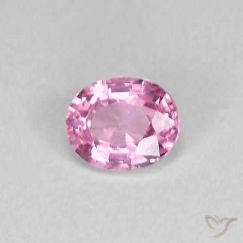 Safira Roxo Real Rosa Natural 0.48ct, oval, VVS-VS