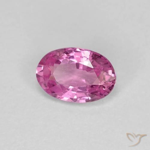 Safira roxo avermelhado Natural 0.62ct, oval, VS