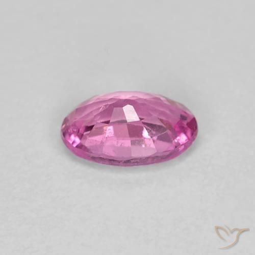 Safira roxo avermelhado Natural 0.62ct, oval, VS