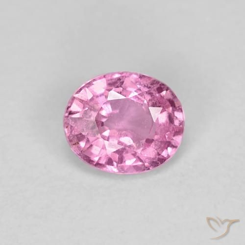 Safira Roxo Real Rosa Natural 0.41ct, Corte Oval, VS