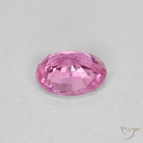 Safira Roxo Real Rosa Natural 0.41ct, Corte Oval, VS