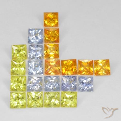 Safira de corte quadrado solto de 3,62 ct, 2,9 x 2,9 mm da Tanzânia, Photo A