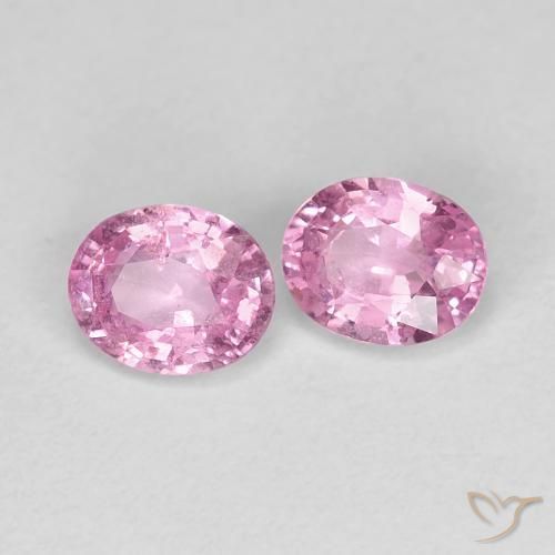 Pedras preciosas de Safira Rosa bem claro natural de 0.91 ct, oval, VS-SI