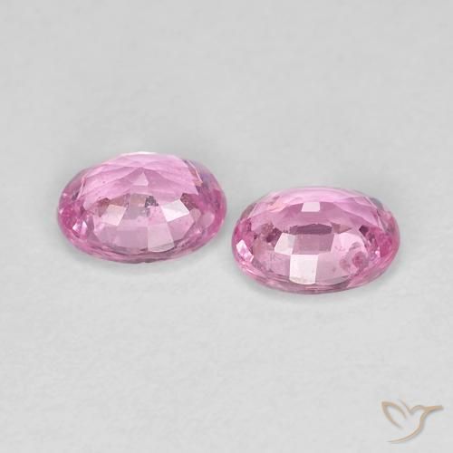 Pedras preciosas de Safira Rosa bem claro natural de 0.91 ct, oval, VS-SI