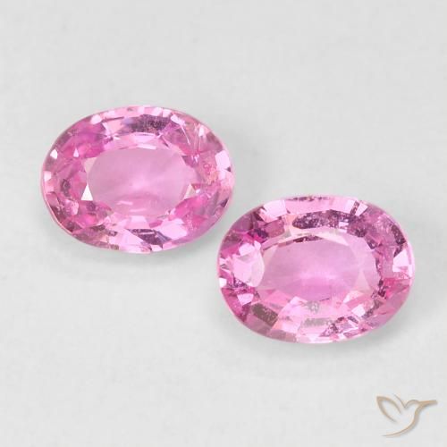 0.80ctw Natural Roxo Royal Muito Claro Rosa Safira, oval, VS-SI