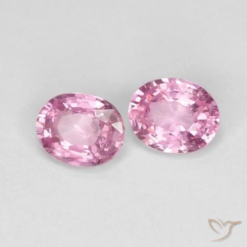 Pedras preciosas de Safira Rosa bem claro natural de 0.88 ct, oval, VS-SI