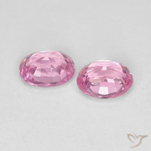Pedras preciosas de Safira Rosa bem claro natural de 0.88 ct, oval, VS-SI