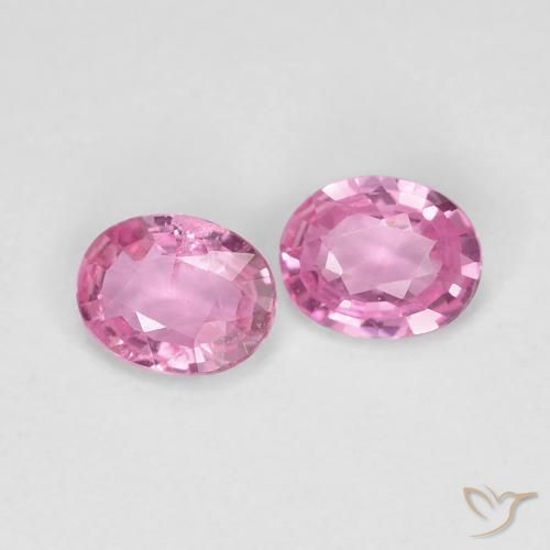 Pedras preciosas de Safira Rosa bem claro natural de 0.71 ct, oval, VS-SI