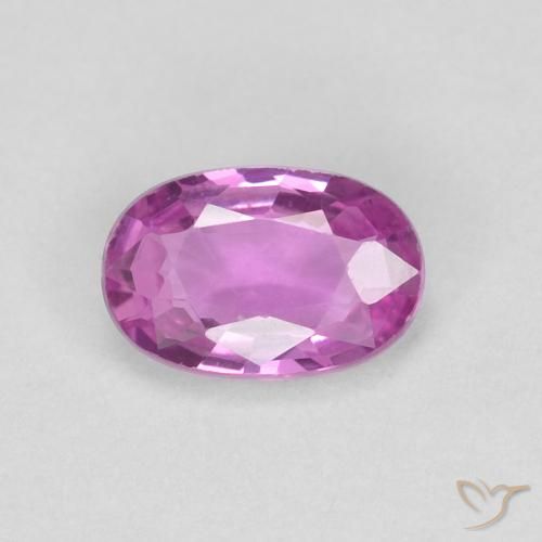0.47ct Natural Roxo rosado Safira, oval, VVS