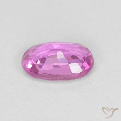 Safira Roxo rosado Natural 0.47ct, oval, VVS