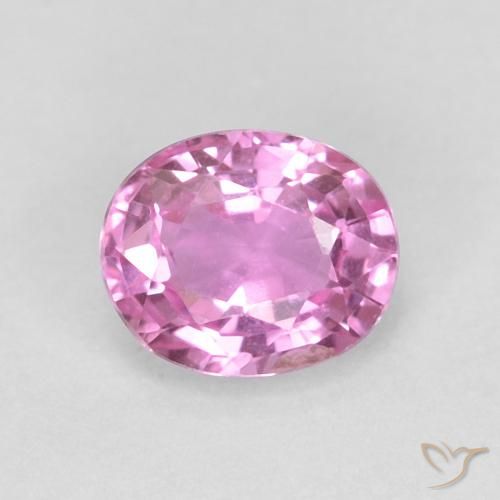 Safira Roxo Real Rosa Natural 0.48ct, oval, VVS