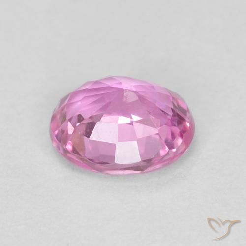 Safira Roxo Real Rosa Natural 0.48ct, oval, VVS