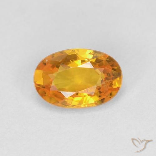 0.66ct Natural Ouro Safira, oval, VVS-VS