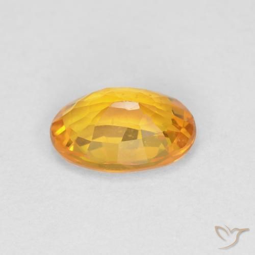 Safira Ouro Natural 0.66ct, oval, VVS-VS