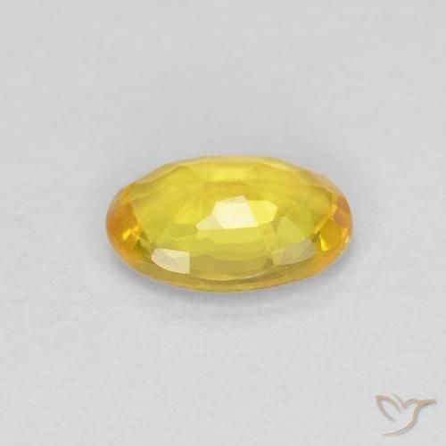 Safira Amarelo Natural 0.50ct, oval, VVS-VS