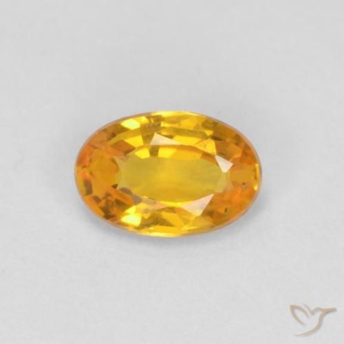 0.51ct Natural Dourado Safira, oval, VVS-VS