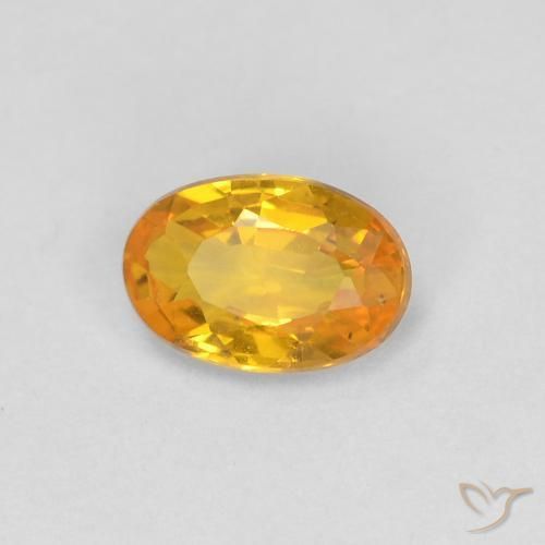 Safira Dourado Natural 0.51ct, oval, VVS-VS