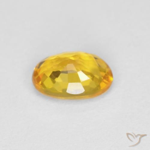 Safira Dourado Natural 0.61ct, oval, VVS
