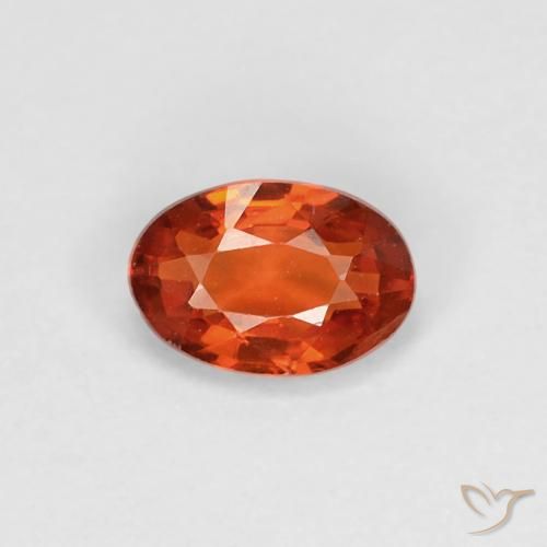 0.51ct Natural laranja avermelhado Safira, oval, VVS