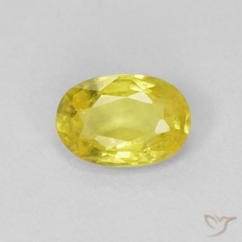 0.50ct Natural Abelha Amarela Safira, oval, VS