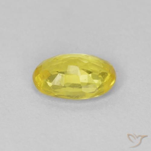 Safira Abelha Amarela Natural 0.50ct, oval, VS