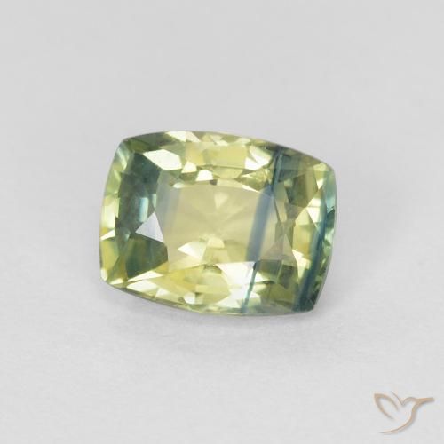 Safira Multicolorido Natural 0.87ct, Almofada, VVS