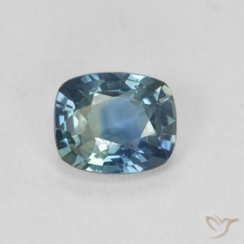 0.82ct Natural Cerceta Safira, Almofada, VVS