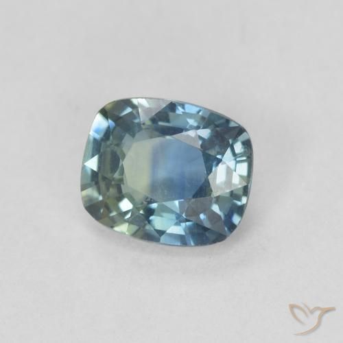 Safira Cerceta Natural 0.82ct, Almofada, VVS