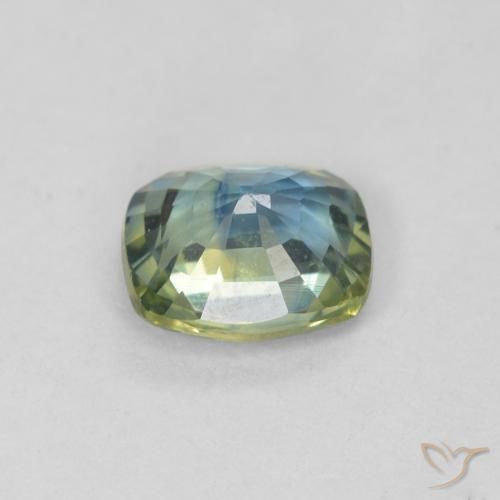 Safira Cerceta Natural 0.82ct, Almofada, VVS