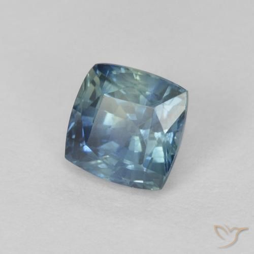 Safira Cerceta Natural 0.83ct, Almofada, VVS