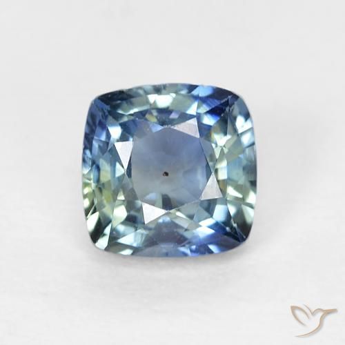 0.70ct Natural Azul-marinho Safira, Almofada, VS