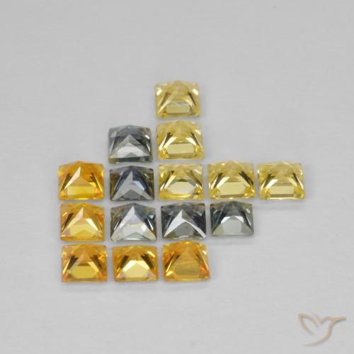 Pedras preciosas de Safira Multicolorido natural de 2.26 ct, Quadrado, VS