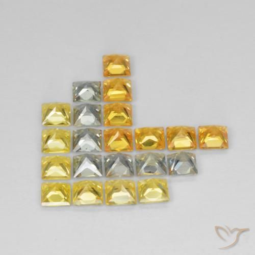 Pedras preciosas de Safira Multicolorido natural de 2.63 ct, Quadrado, VS