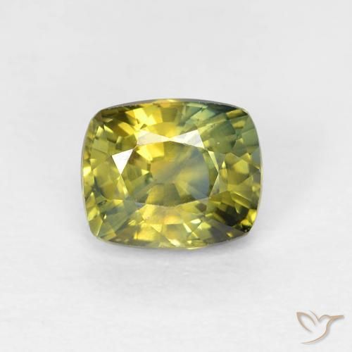 0.85ct Natural Multicolorido Safira, Almofada, VVS-VS