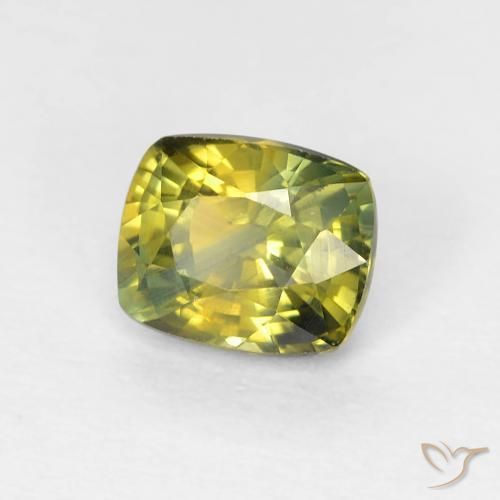 Safira Multicolorido Natural 0.85ct, Almofada, VVS-VS