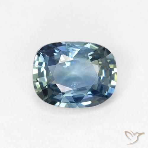 0.85ct Natural Cerceta Safira, Almofada, VVS-VS