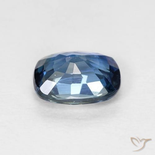 Safira Cerceta Natural 0.85ct, Almofada, VVS-VS