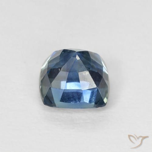 Safira Cerceta Natural 0.69ct, Almofada, VS