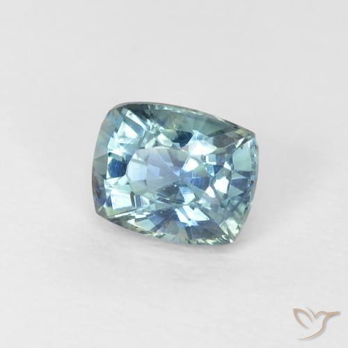 Safira Cerceta Natural 0.66ct, Almofada, VVS-VS