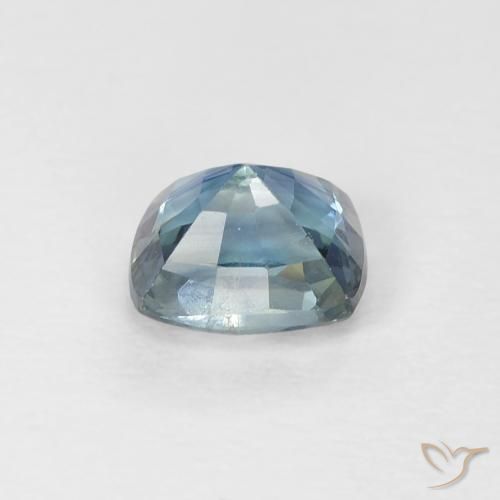 Safira Cerceta Natural 0.66ct, Almofada, VVS-VS