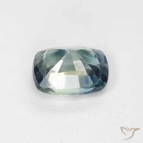 Safira Cerceta Natural 0.74ct, Almofada, VVS-VS