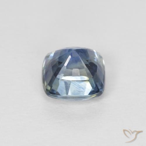 Safira Azul-marinho Natural 0.63ct, Almofada, VS