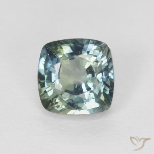 0.80ct Natural Cerceta Safira, Almofada, VS