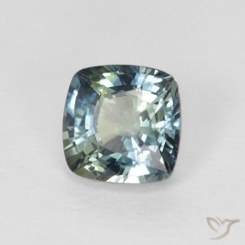 Safira Cerceta Natural 0.80ct, Almofada, VS