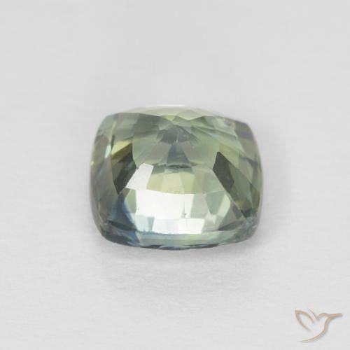 Safira Cerceta Natural 0.80ct, Almofada, VS