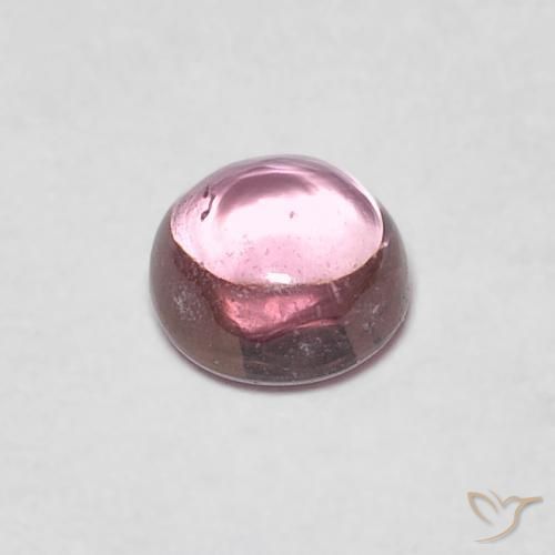 Safira Jacarandá Rosa Natural 0.49ct, Redondo, Transparente